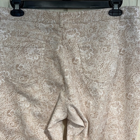 Laura Ashley Crop Pants Size 16 Five Pocket Style - Picture 4 of 10